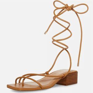 Madden Girl Brown Ankle Tie Sandals